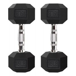 MANCUERNAS HEXAGONALES 15 LBS (PAR)