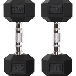 MANCUERNAS HEXAGONALES 15 LBS (PAR)