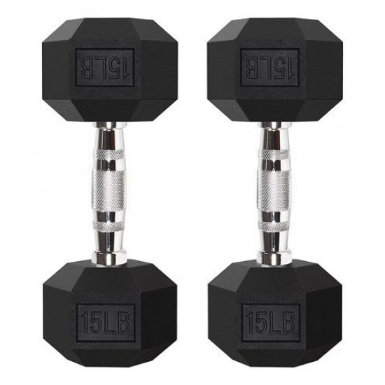 MANCUERNAS HEXAGONALES 15 LBS (PAR)