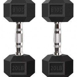 MANCUERNAS HEXAGONALES 20 LBS (PAR)
