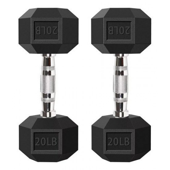 MANCUERNAS HEXAGONALES 20 LBS (PAR)
