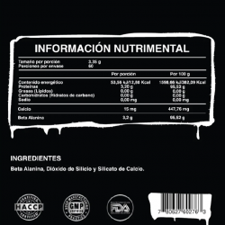 Beta Alanina 60servs. De Ultra Pure Labs