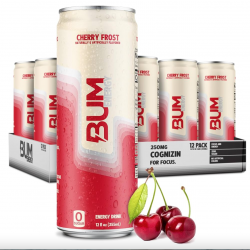 12 Pack BUM Energy Drink 12oz c/u. De Raw