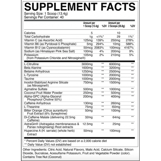 RAW CBUM Thavage Pre-workout 40servs. De Raw Nutrition RAW CBUM Thavage Pre-workout 40servs. De Raw Nutrition