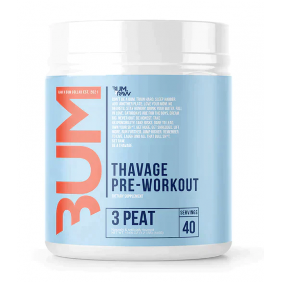 RAW CBUM Thavage Pre-workout 40servs. De Raw Nutrition RAW CBUM Thavage Pre-workout 40servs. De Raw Nutrition