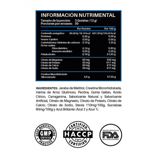 CREAGUMMIES+ELECTROLITOS 30servs. De ULTRA PURE LABS CREAGUMMIES+ELECTROLITOS 30servs. De ULTRA PURE LABS