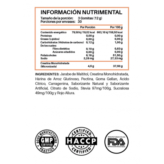 CREAGUMMIES 30servs. De ULTRA PURE LABS