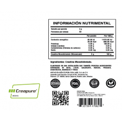 100% Creatine Creapure 60servs. De Ultra Pure Labs
