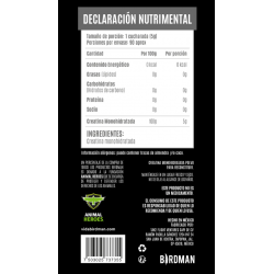 Creatina 450gms. De Birdman
