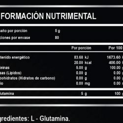 GLUTAMINE 80servs. De Ultra Pure Supps.