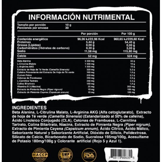 PRE XB 30servs. De Ultra Pure Supps.