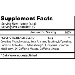 Psychotic Black 35servs. de Insane Labz Psychotic Black 35servs. de Insane Labz