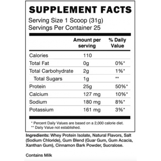 RAW CBUM Itholate Protein 25servs. De Raw Nutrition